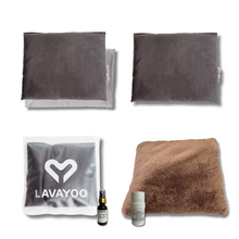 Load image into Gallery viewer, 2X Lavayoo Medium + 1 Minky Cover + 1 Ice Pack + 1 Calming Abode Spray + 1 Pain Stick
