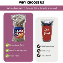 Load image into Gallery viewer, 25 lbs Lavayoo Lava Sand for DIY Hot and Cold Packs, Aquariums and Crafts (Screened, Washed, Dried, Sanitized) Black Sand