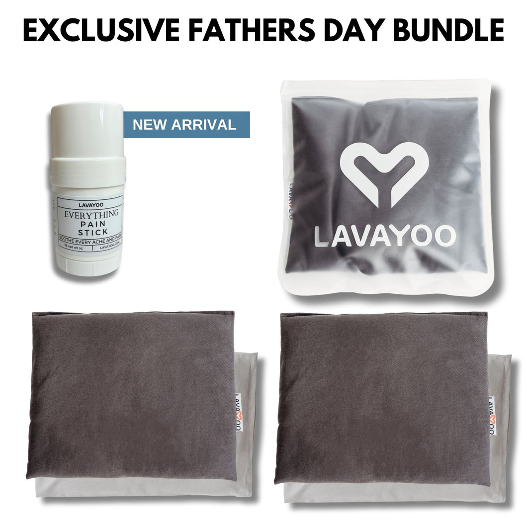 2X Lavayoo Cuddle l + PAIN STICK + ICE Bag | Lava Sand Filled Weighted Heating & Cooling Pad
