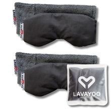 Load image into Gallery viewer, 2X Lavayoo Eye Mask Moist Compress| Lava Sand Weighted Heating &amp; Cooling Pad | Microwavable, Washable, &amp; Odorless
