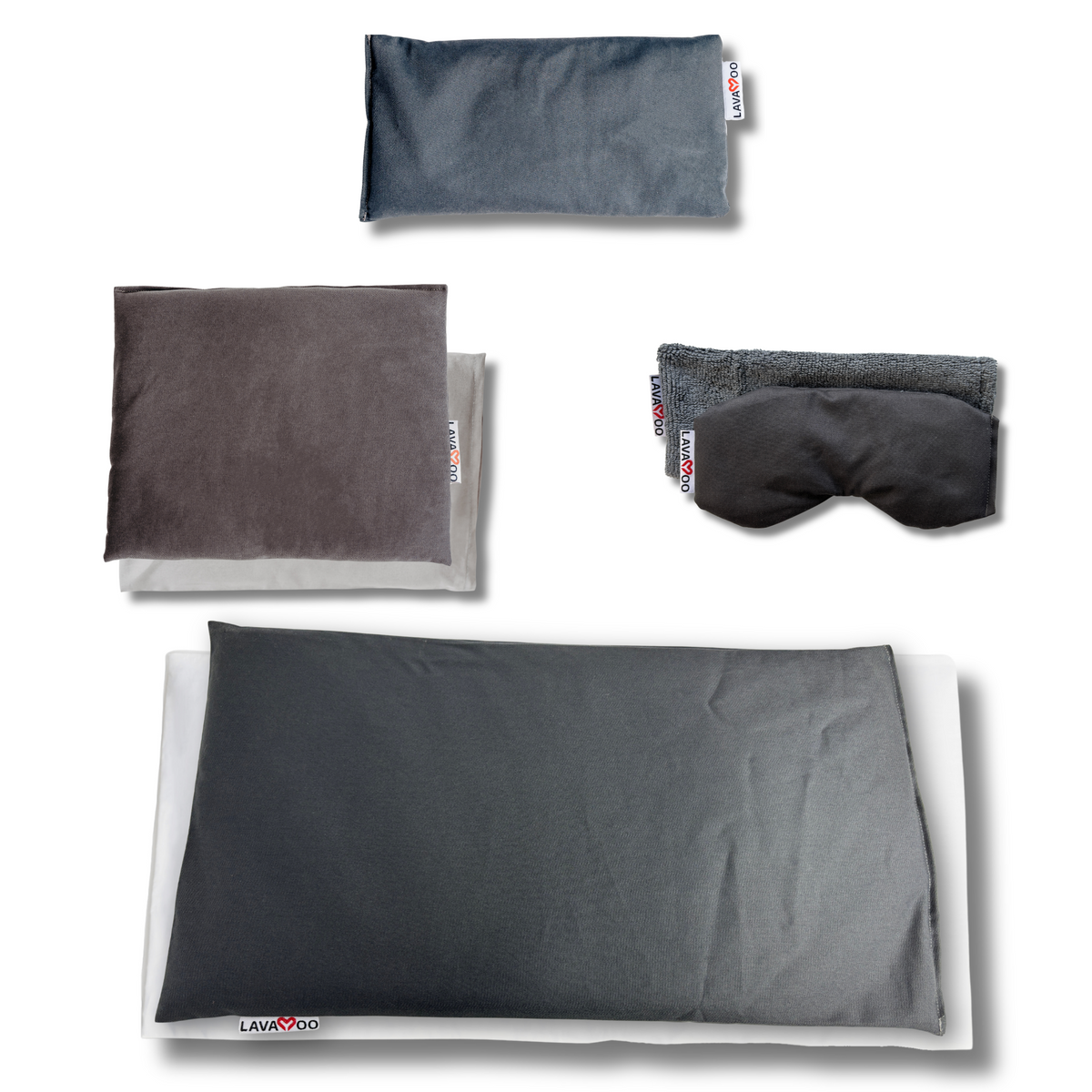 THE LAVAYOO BUNDLE | Lava Sand Weighted Heating & Cooling Pad | Microwavable, Washable, & Odorless
