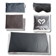 Load image into Gallery viewer, COMPLETE LAVAYOO BUNDLE | Lava Sand Weighted Heating &amp; Cooling Pad | Microwavable, Washable, &amp; Odorless
