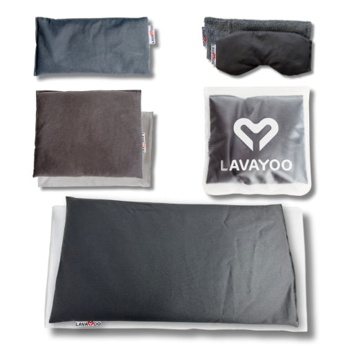 COMPLETE LAVAYOO BUNDLE | Lava Sand Weighted Heating & Cooling Pad | Microwavable, Washable, & Odorless